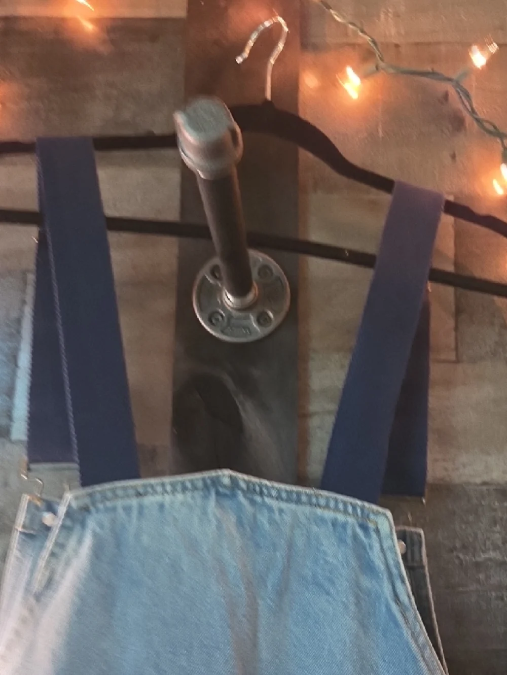Cider Light Blue Denim Overalls with Dark Blue Straps Oversized 2x - Picture 9 of 11